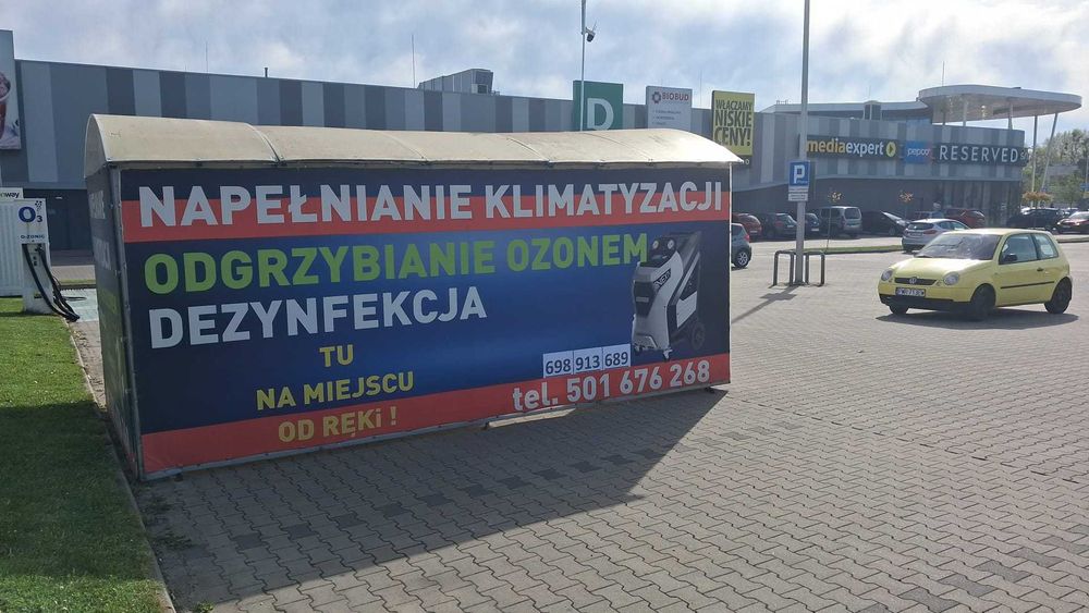 250złNapełnianie Klimatyzacji Samochodowej z Odgrzybianiem Ozonowaniem