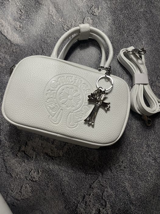 ! БЕЗ ПРЕДОПЛАТ ! Жіноча сумка Chrome Hearts чорна, біла сумка Хром Хартс