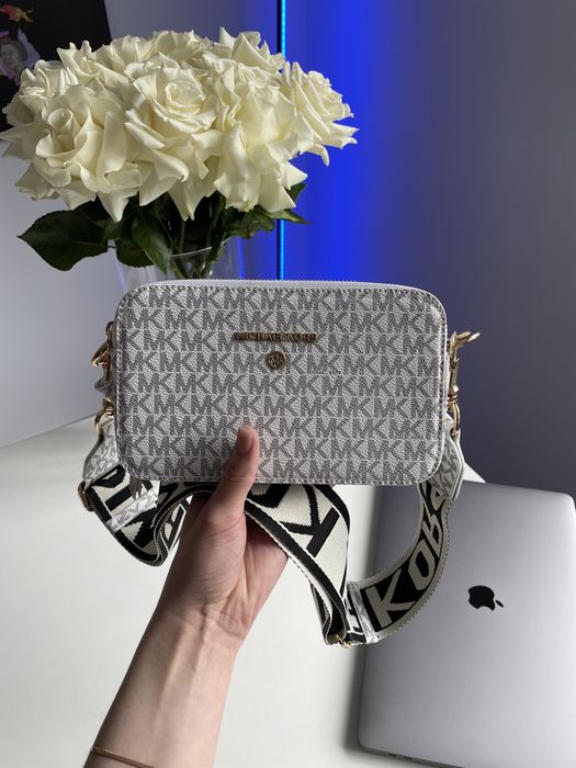 Жіноча сумка michael kors кроссбоди Люкс женская сумка клатч МК біла