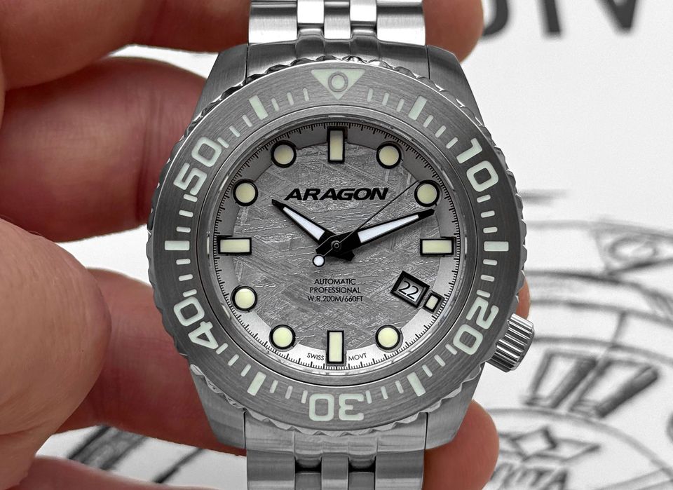 Годинник ARAGON EVO Meteorite LE 45 mm. Swiss Automatic 200 MT.