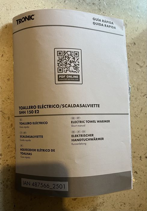 Toalheiro eletrico de pé ou parede