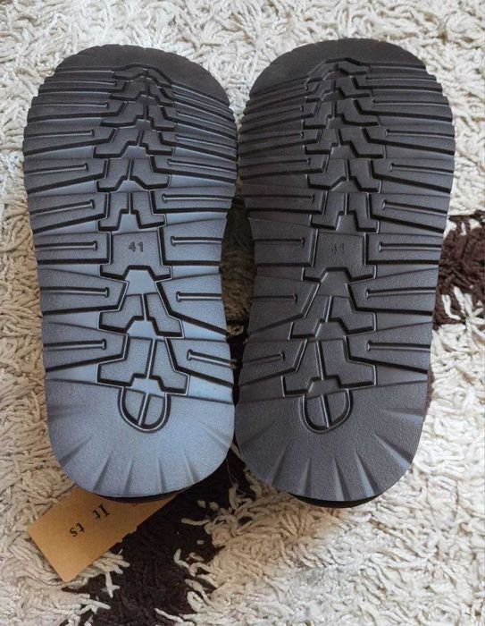 Угги женские замшевые на меху с этикеткой