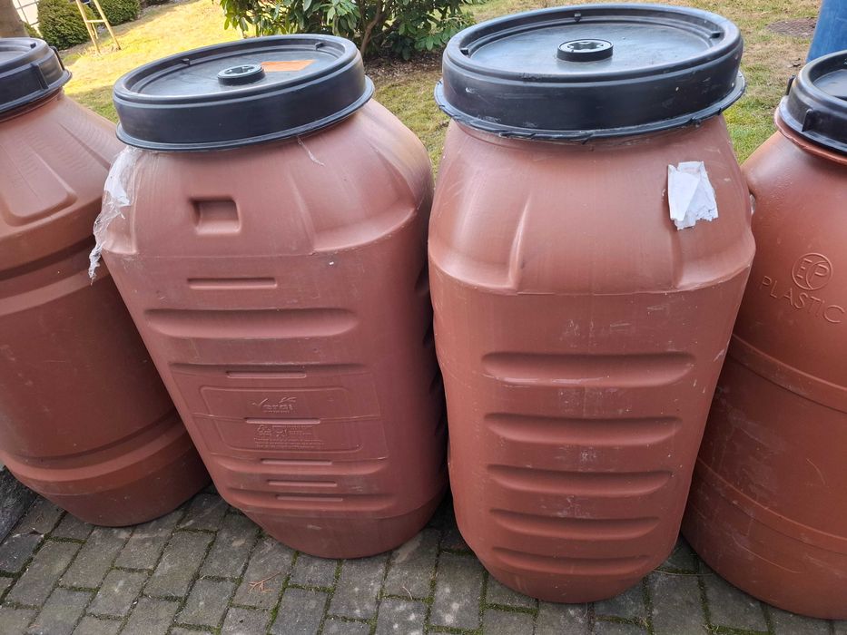 Beczka Plastikowa 250l Ozdobna Okazja Nowość kształt Prostokąta