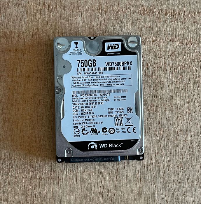 Disco Rígido WD Black 750GB