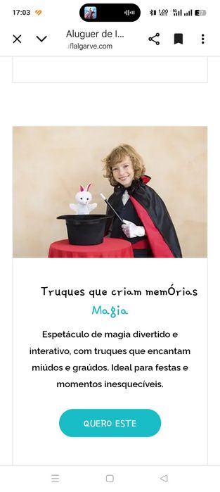 Aluguer insufláveis