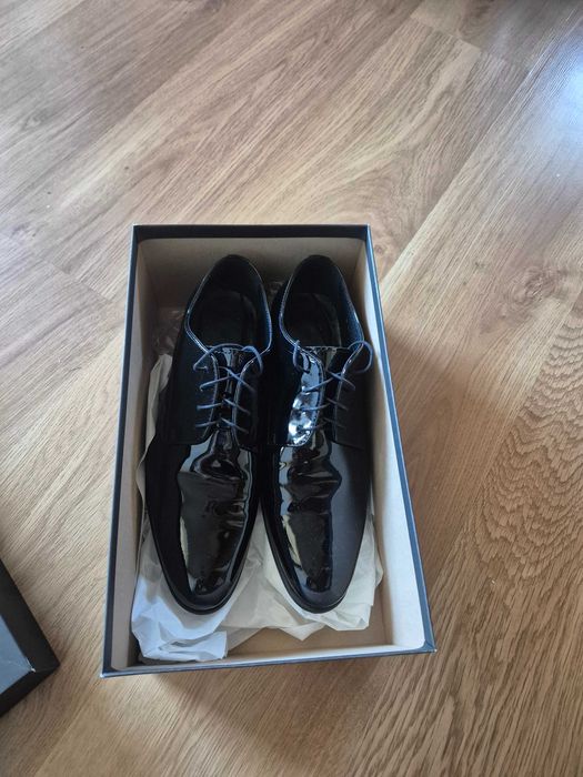 Buty męskie, lakierki, giacomo CONTI, 42, skóra naturalna
