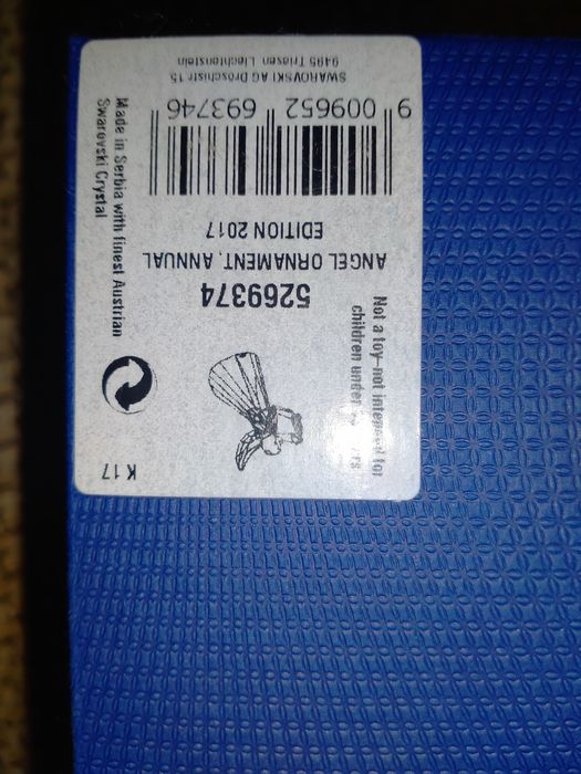 Різдвяна прикраса колекції  Янголи Swarovski 2017