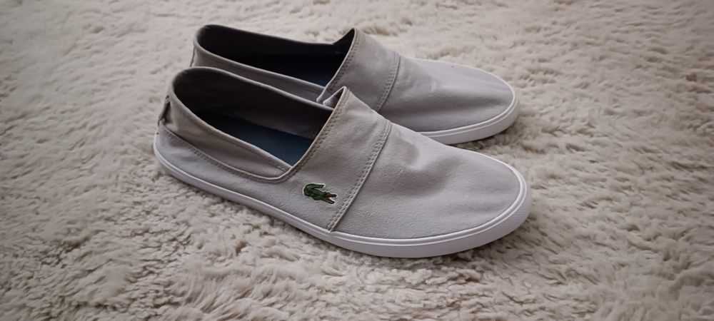 Оригінальні Чоловічі Сліпони Lacoste Marice LCR слипоны  кеды мокасины