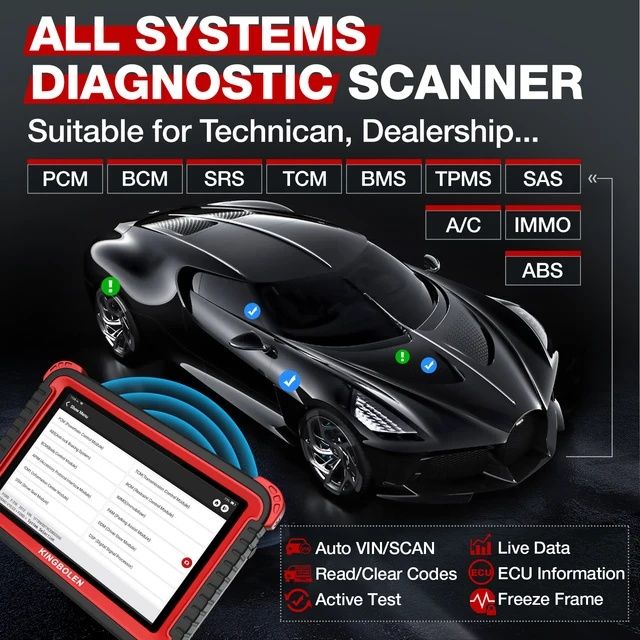 Scanner de diagnóstico Auto Kingbolen K8 2/64GB BLUETOOTH odb2 NOVO
