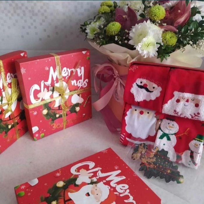 Новорічний подарунковий набір шкарпеток, новогодний набори носков