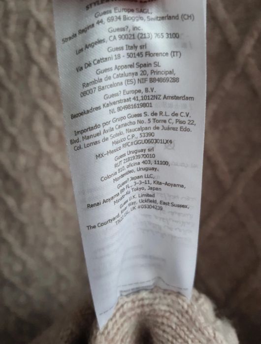 Guess sukienka dzianinowa r. M