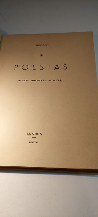 Poesias Eroticas, Burlescas e Satiricas - Bocage (1964)