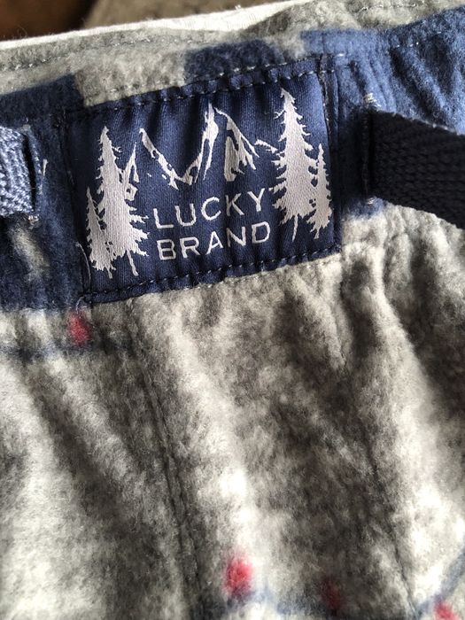 Miękkie Spodnie Piżamowe Lucky Brand – Polarowe, Rozmiar S