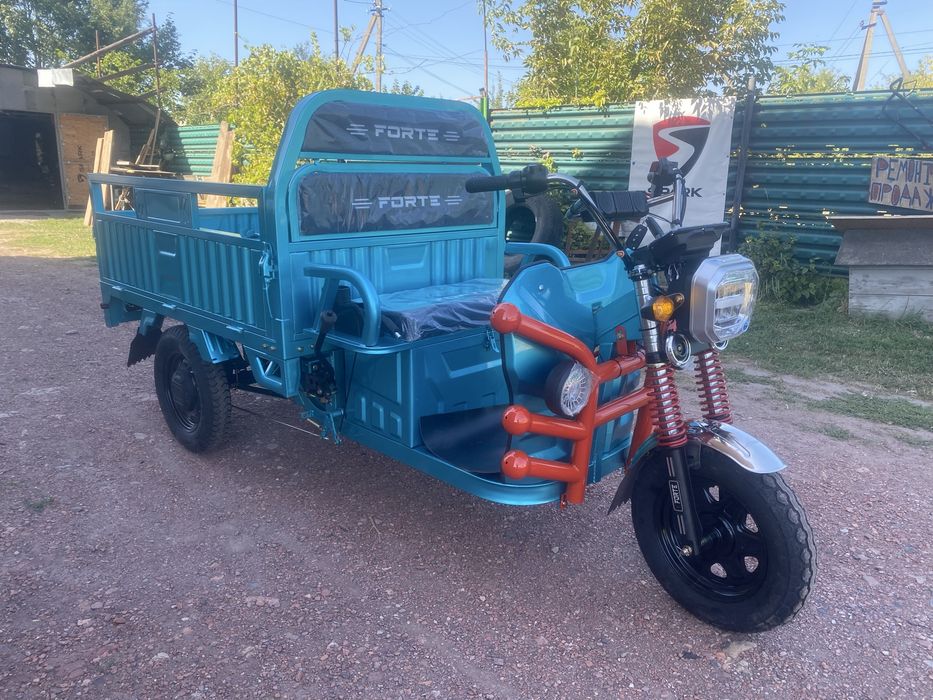 Новий Вантажний електричний трицикл FORTE GP-1150 Сірий