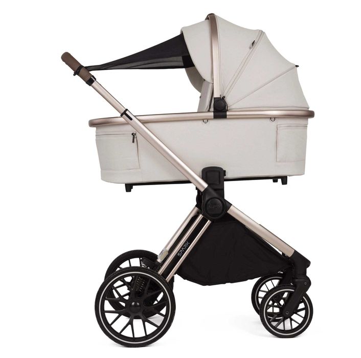 Adamex Spark Champagne wózek 2w1 z wyjątkowo dużą gondolą