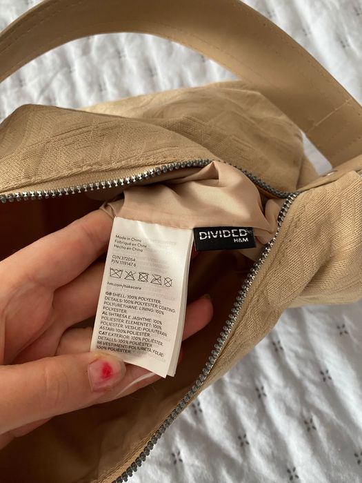 mala de ombro bege, h&m