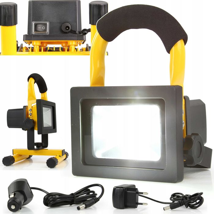 LAMPA ROBOCZA LED Halogen Warsztatowa Akumulatorowa