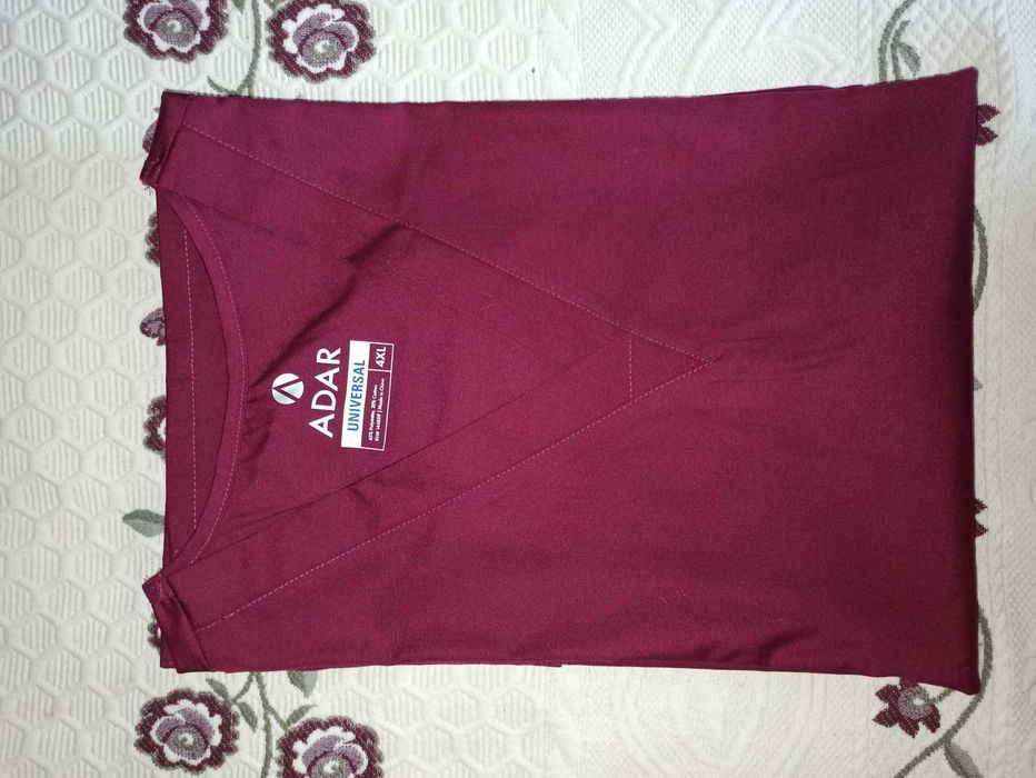 Pijama Cirúrgico Bordô 4XL NOVO
