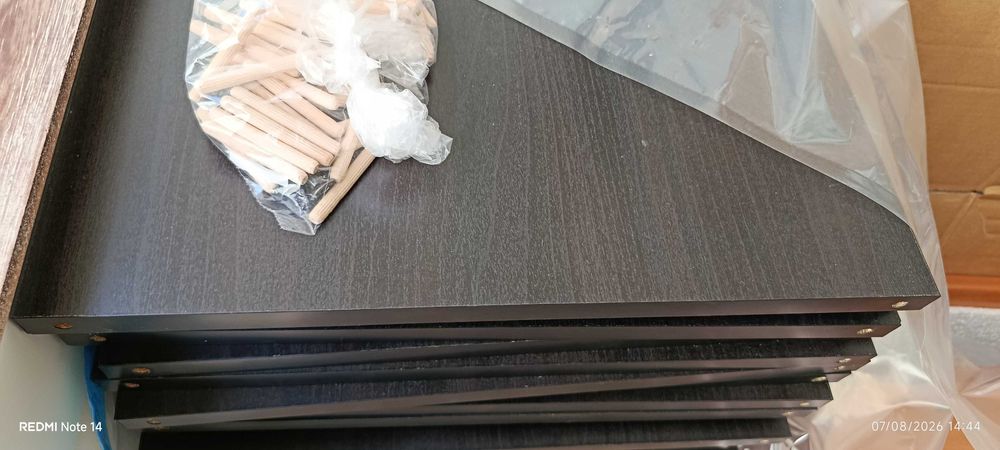 Estante de madeira 25 cubos IKEA (Preto/Castanho)