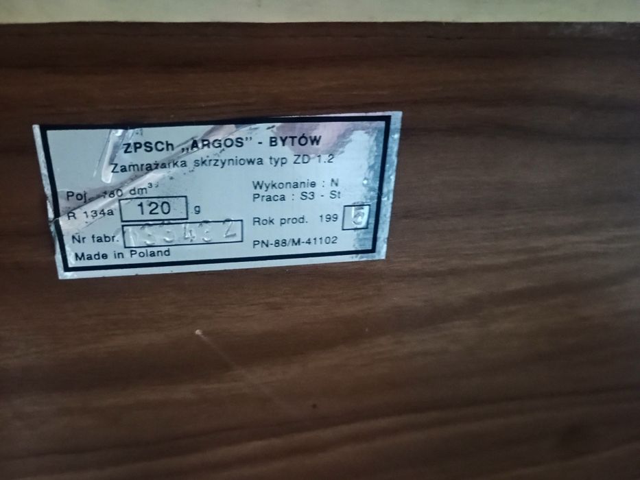 Zamrażarka skrzyniowa Argos