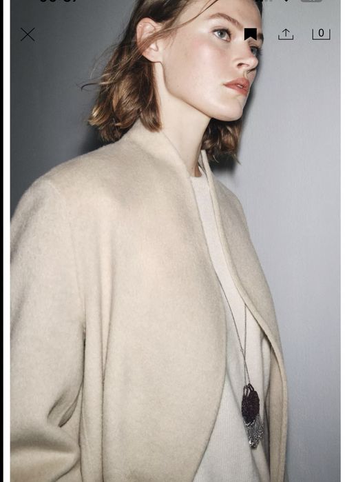 Шерстяне пальто zara