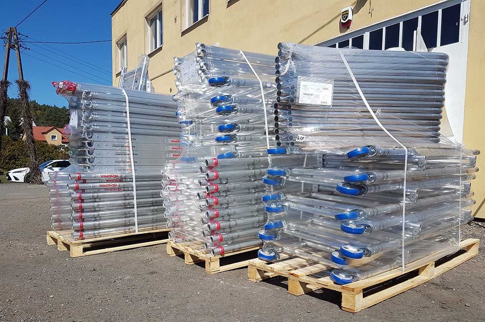 Rusztowanie aluminiowe jezdne Krause Faraone Drabex Drabest, akcesoria