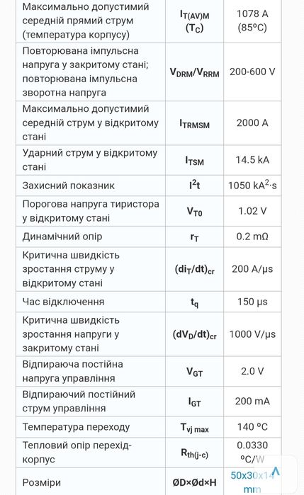 Модуль Тиристорний