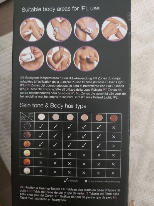 Depiladora luz pulsada Braun