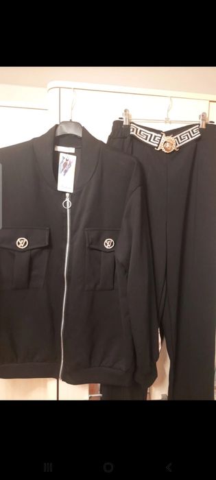 Komplet czarny bomberka I spodnie uni xl/ 2xl/ 3xl