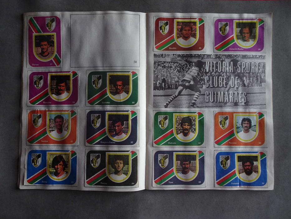Caderneta de cromos de futebol Festa do Futebol (faltam 9 cromos)
