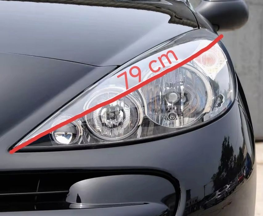 Farol/Óptica Peugeot 207 (Lentes de substituição)