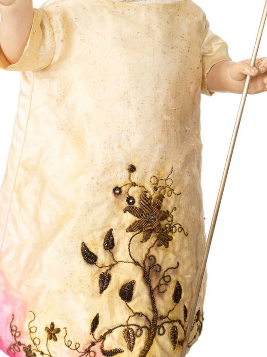 Menino Jesus com Peanha e Cruz prata | século XIX