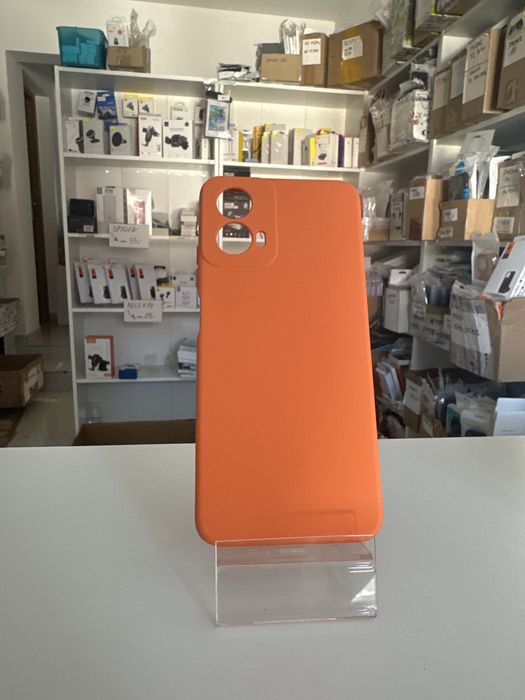 Etui silikon pomarańczowy do Motorola Moto G34 5G