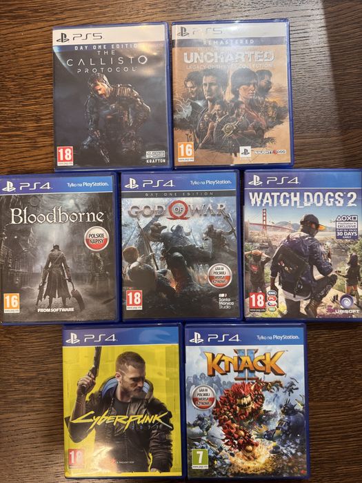 Mega Zestaw 7 gier na ps5 i ps4