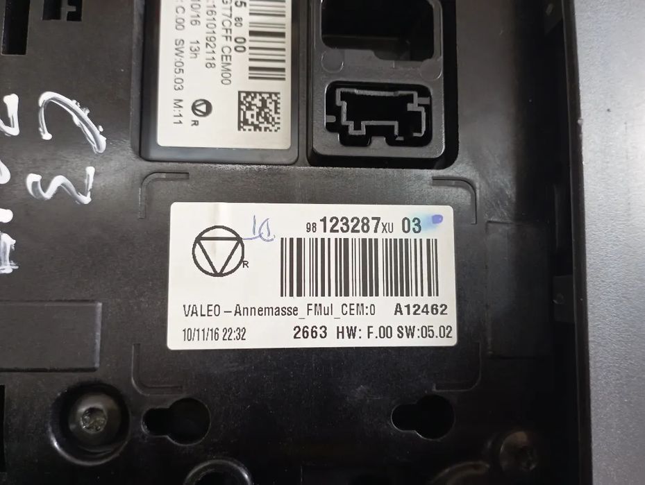 Display Navegação GPS Citroen C3 2017 Ref. 9812006580 / 98123287