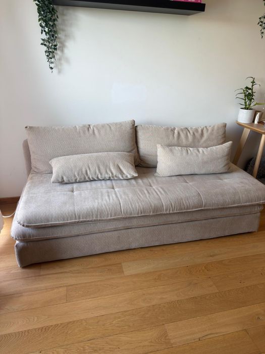 Maisons du Monde - Sofá-cama 2/3 lugares bege