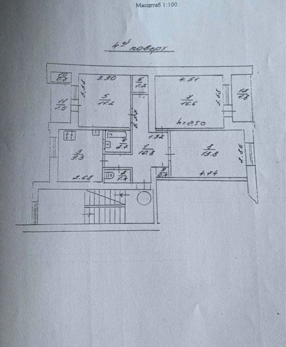 Продаж 3-кімнатної квартири, 71 м2, цегла, вул. Любінська