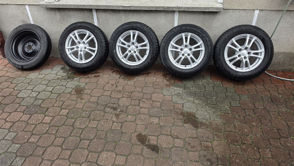 Nowe Felgi Anzio 15" 5x108 z oponami Firemax FM805+