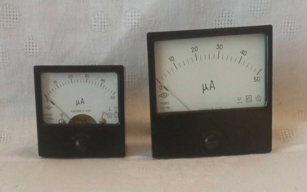 Амперметри, вольтметри, вимірювальні головки