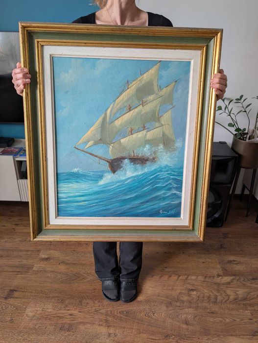 Duży Obraz na płótnie 80x70 piękna rama duży