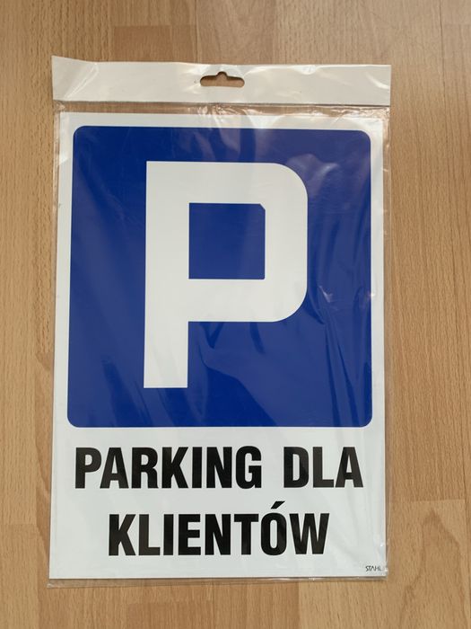 Znak parking dla klientów