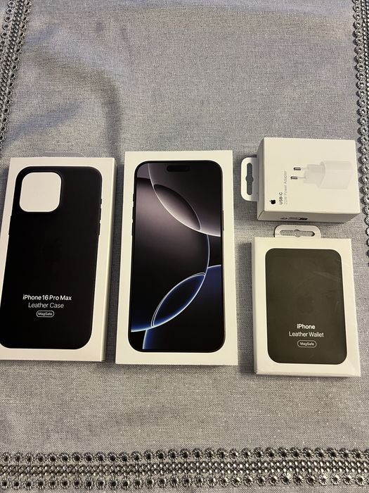 NOWY —- Iphone 16 pro max ladowarka portfel skora magsafe etui leather