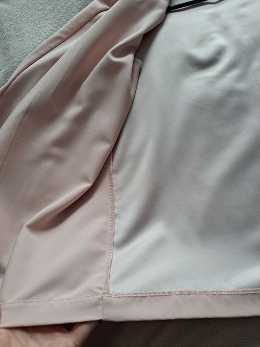 Marynarka żakiet letni pastelowy róż luźny krój oversize