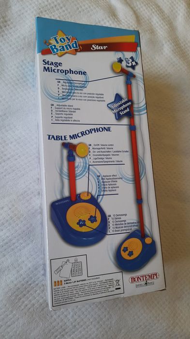Nowa interaktywna muzyczna zabawka mikrofon i statyw