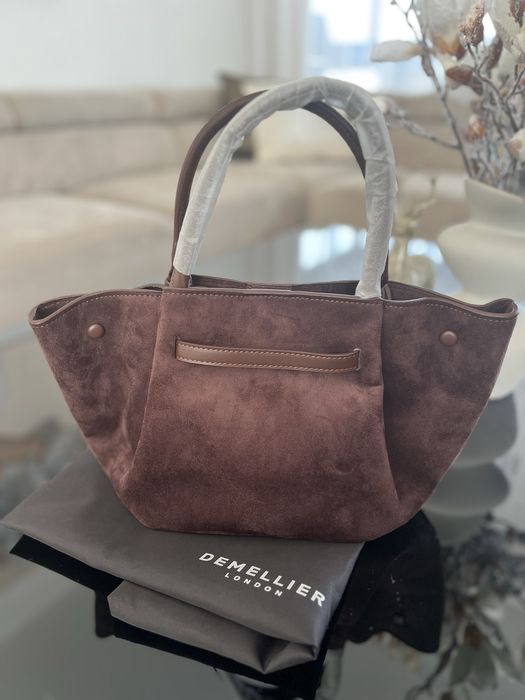 Torebka Demellier midi Suede- kolor mokka