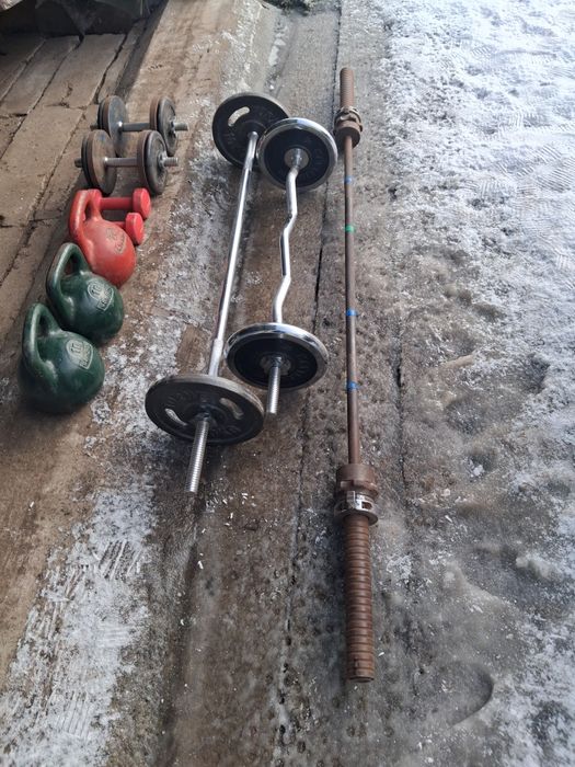 Продам штангу с дисками ссср