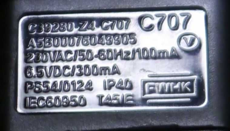 Zasilacz do Gigaset C39280-Z4-C707 6,5V 300mA