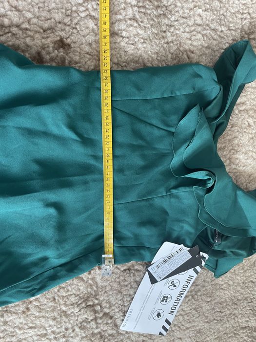 Długa sukienka butelkowa zielen