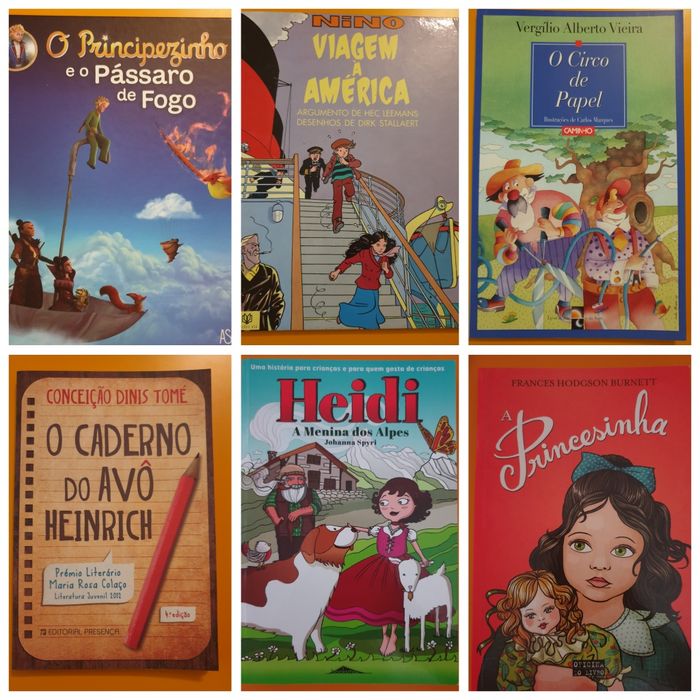 Livros de diversos escritores
