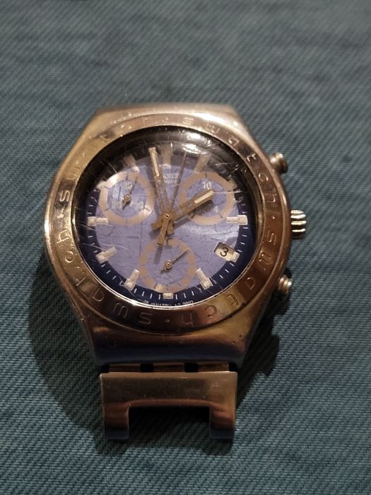 Часы Swatch Irony Chrono (Switzerland) оригинал, стальной браслет